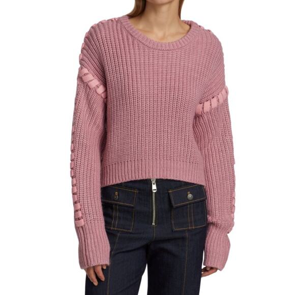 Cinq à Sept Lennon Stitch-Detail Knit Sweater - Picture 2 of 6